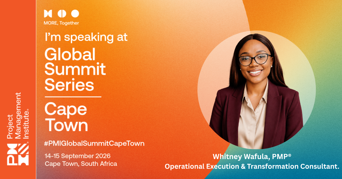 PMI Global Summit Africa 2026, Cape Town speaker announcement for Whitney Wafula